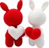 CROCHET BUNNY with heart pattern PDF in English