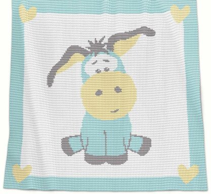 Crochet Baby Blanket - Donkey