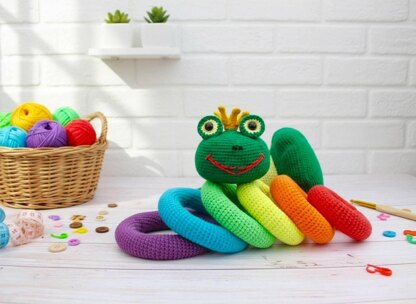Stacking rings Rainbow Frog