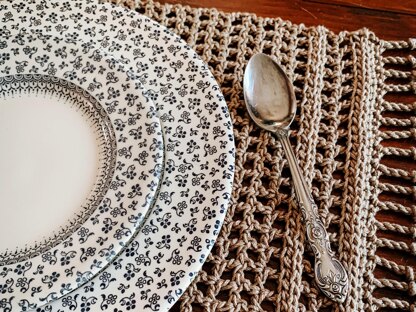 Rustic Crochet Placemat