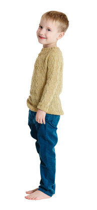 Children's Sweater: Mosaic Knitting with Cables in BC Garn Baby Alpaca - 5105BC - Downloadable PDF