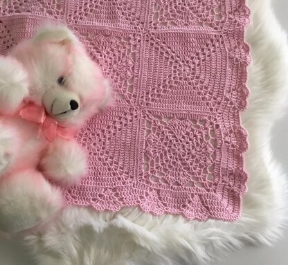 Hearts Baby Blanket N 344