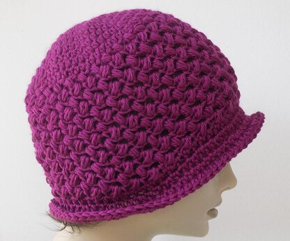 Bean Stitch Flapper Cloche