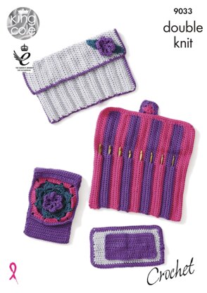Hook Roll & Accessories Set in King Cole Smooth DK - 9033pdf - Downloadable PDF