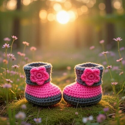 Crochet Baby Bootie Pattern | Easy PDF + Video Tutorial | Handmade Newborn Shoes for Beginners