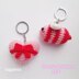 Bee and Heart with Bow car hanger crochet pattern, Bee mine charm car decor, Coquette heart crochet, Valentine keychains, Girly accessories