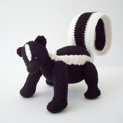 Striped Skunk Amigurumi Pattern