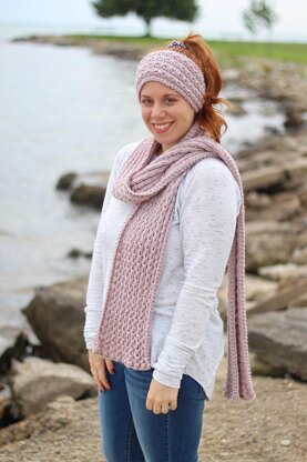 Faux Cable Headband & Scarf