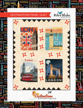 Riley Blake Destinations Panel Quilt - Downloadable PDF