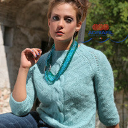 Aurora Pullover in Adriafil Soffio Plus - Downloadable PDF