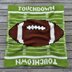 Football Baby Blanket SINGLE CROCHET Pattern