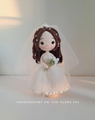 Amigurumi wedding doll
