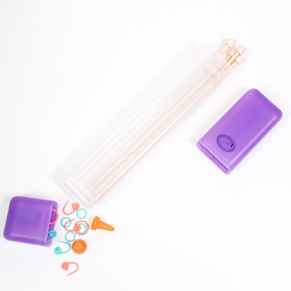 Clover Knitting Needle Tube Case - Purple