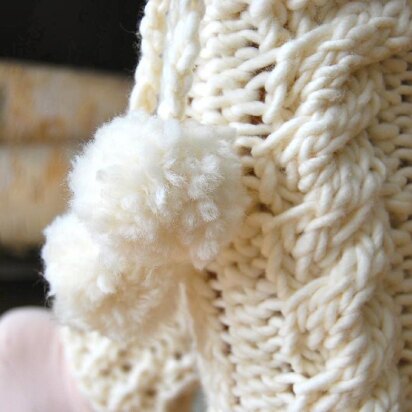 Chunky Twist WInter Leg Warmers