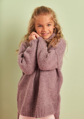Mini Whitehall Sweater in Rowan Brushed Fleece PDF