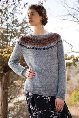 Nadia Sweater in Berroco Ginkgo - 376-6 - Downloadable PDF