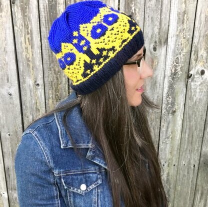 Owl Night Long Beanie