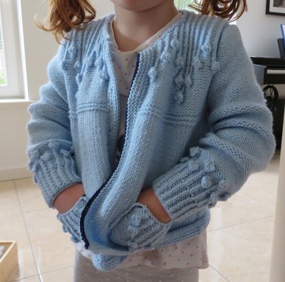 Simple Cardi for niece in England