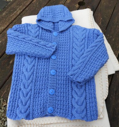 Little aran coat for T