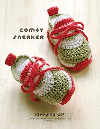 Crochet Baby Pattern Comfy Baby Sneakers Crochet Baby Shoes Crochet Booties Crochet Pattern Newborn Sneakers Newborn Shoes CS01-P-PAT