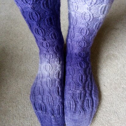 Deep purple socks