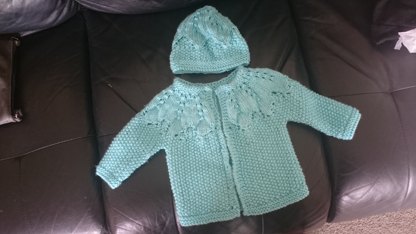 Baby Cardigan and Hat