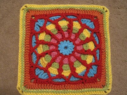 Tangled Web Afghan Block