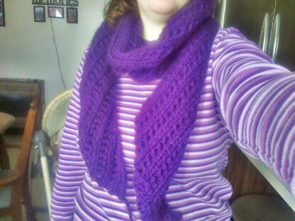 Crooked Eyelets Scarf