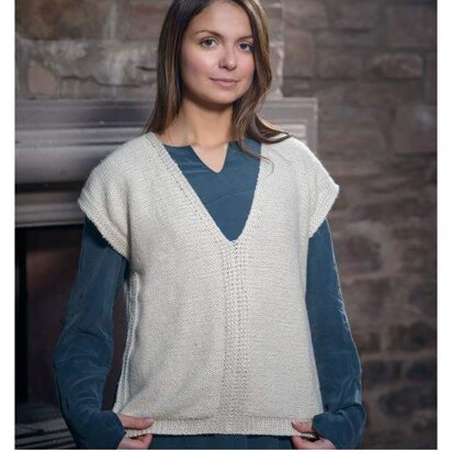 Slipped Stitch Vest in The Fibre Co. Luma - Downloadable PDF