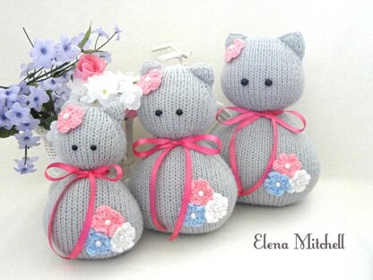 Knitted Toys Cats Family