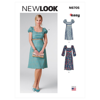 New Look Sewing Pattern N6705 Misses' Dress - Paper Pattern, Size A (6-8-10-12-14-16-18)