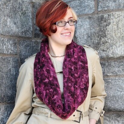571 Rosalind's Cowl - Crochet Pattern for Women in Valley Yarns BFL Worsted Hand-Dyed