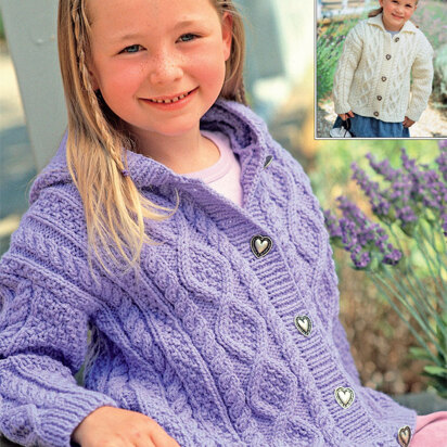 Jacket in Hayfield Bonus Aran with Wool - 2126 - Downloadable PDF - knitting pattern