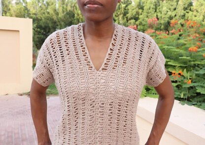 Open Waves Top- Crochet pattern for Women