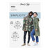 Simplicity Misses' Mens & Teen's Jacket & Hood S9052 - Paper Pattern, Size A (XS-S-M-L-XL)
