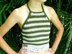 Crochet Striped Halter Top