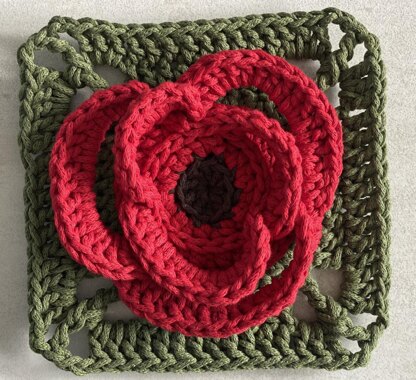 Poppy Granny Square