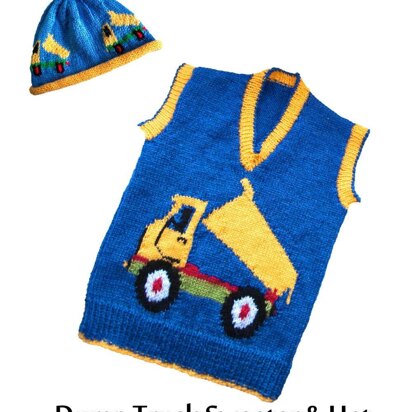 Dump Truck Sweater & Hat