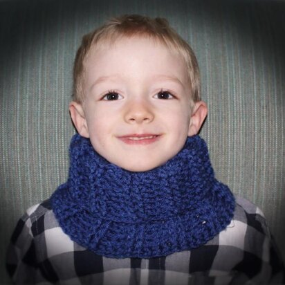 Ribbed cowl pattern