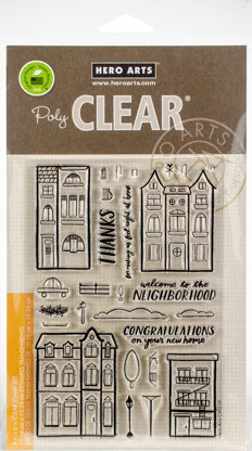 Hero Arts Clear Stamps 4"X6" - Welcome Neighbor