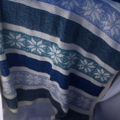 Lucky Seven Snowflake Blanket - knitting pattern
