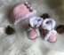 Baby Boot & Hat Set N 290