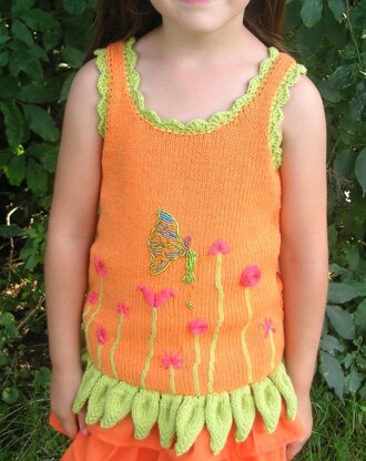 Afriel - Flower Fairy Summer Shirt for Girls 5 years