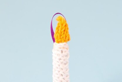 Knit Candle Ornament