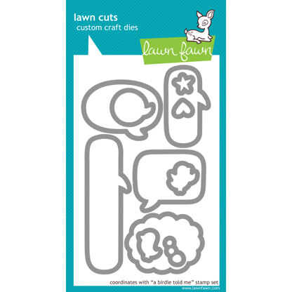 Lawn Fawn Lawn Cuts Custom Craft Die - A Birdie Told Me | LoveCrafts