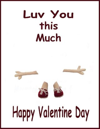 Valentine day card - Luv you this much