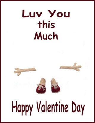 Valentine day card - Luv you this much
