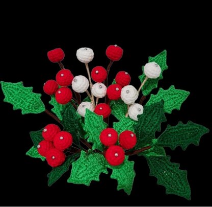 Christmas Holly leaves and Berries