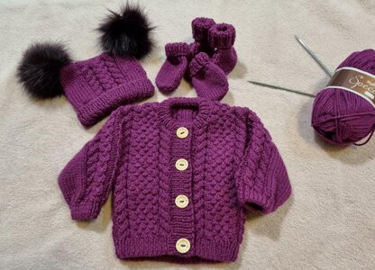 "Killygordon" Aran Knitting Pattern for Baby