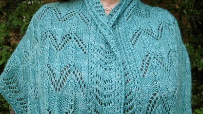 Katori Cable Lace Shawl